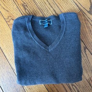 Karen Scott Charcoal V-Neck Sweater